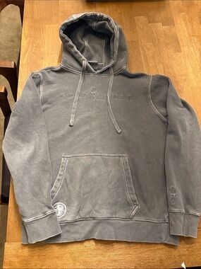 GOAT Vintage-Inspired Gray Pullover Hoodie - unisex Casual Sweatshirt